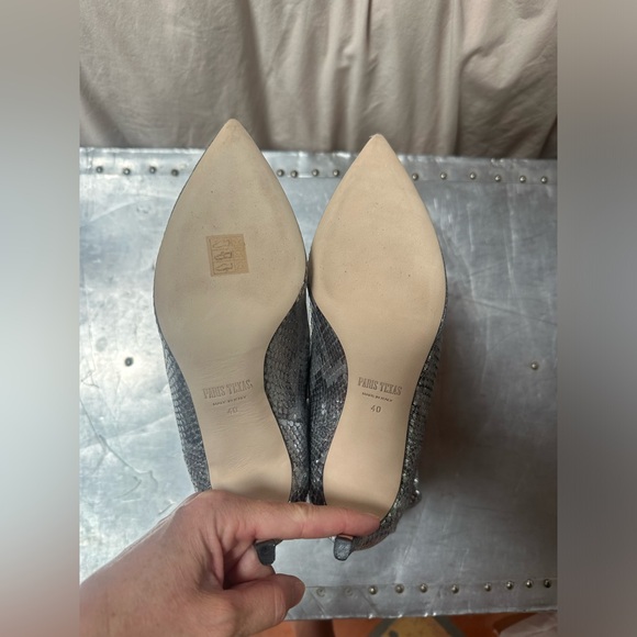 Paris texas boots holly printed python slouchy metallic silver 40 - Picture 5 of 5